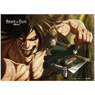Attack Titan - Attack on Titan - Fabric Poster - Popbuddies