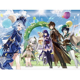 Furina, Baal, Venti, Zhongli & Nahida - Genshin Impact - Acrylic Picture (Multi-layered Acrylic Collection) - miHoYo