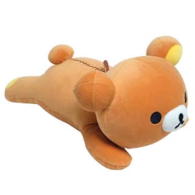 RILAKKUMA - brauner Rilakkuma Plüschbär "Kissen/ liegend" - Mega Soft 23cm - Profil