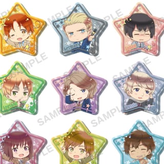 Zufällige Auswahl - Hetalia World Stars - Gashapon Acrylanhänger - Bushiroad Creative - Profil