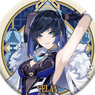 Yelan - Genshin Impact - Liyue Harbor Series Chara Can Badge