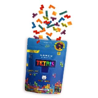 Tetris Gamer Power - Fruchtgummi mit Vitamin C+E (Gluten- und Laktosefrei) - PowerBeärs - 50 g - Profil