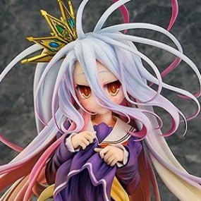 Shiro - Tuck Up Version avec Chibi Tet - Phat Company - Figurine 1/7 No Game No Life - Profil
