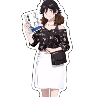 Maki Kuwana (Original Illustration) - Blue Period - Acrylaufsteller - A3