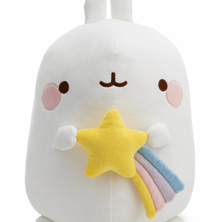 Molang with Shooting Star - Molang - Plush in Gift Box (48 cm)