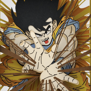 Son Goku (Kamehameha) - Dragon Ball Z - Papiertheater - Ensky - Profil