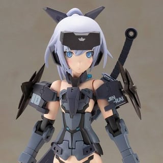Jinrai - Indigo - Frame Arms Girl Model Kit - Kotobukiya  - Profil