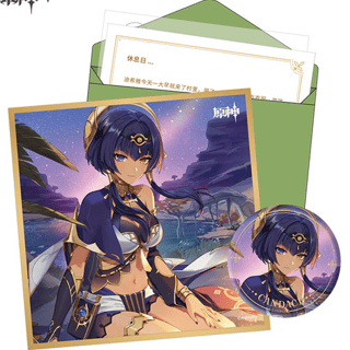 Candace - Geburtstagkarte Set - Button, Shikishi, Aufkleber und Brief (Chinesisch) - Genshin Impact - Destined Day - miHoYo