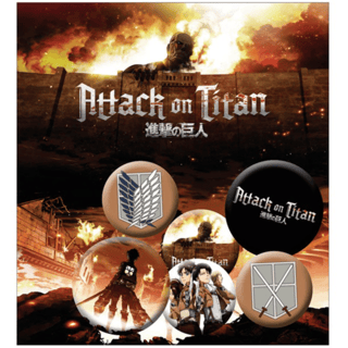 Attack on Titan - Button-Set - "Characters" - GB Eye