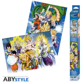 Poster - DRAGON BALL - Set 2 Chibi Posters - Gruppe (52x38) - AbyStyle