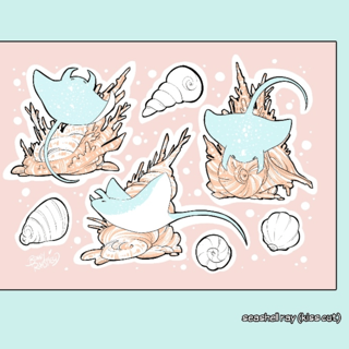 seashell ray - sticker sheet - Bonny Rumsfield - Profil