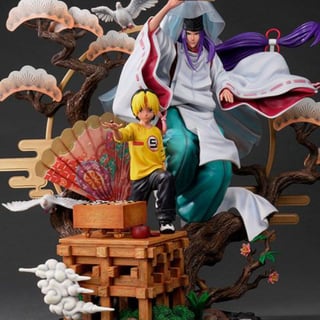 Shindou Hikaru and Fujiwara no Sai - The Divine Move - Elite Dynamic Statue - HEX Collectibles - Profil