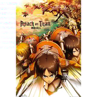Attack on Titan - "Attack" - Poster (91.5 x 61 cm) - AbyStyle