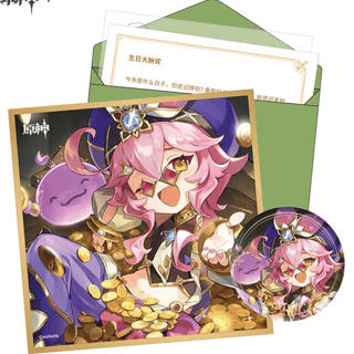 Dori - Geburtstagkarte Set - Button, Shikishi, Aufkleber und Brief (Chinesisch) - Genshin Impact - Destined Day - miHoYo