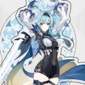 Eula - Genshin Impact - Mondstadt Series Chara Acrylic Stand / Acrylaufsteller - Profil