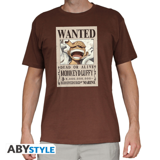 Wanted Ruffy - Men's T-Shirt - L - AbyStyle