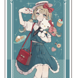 Akakura x Sanrio Characters 03 Hello Kitty (Original Illustration) - Acrylaufsteller - A3 - Profil