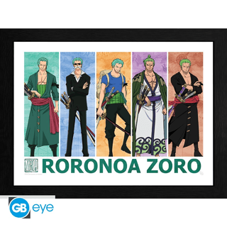 "Pirate Hunter Zoro" - framed Poster - One Piece - AbyStyle