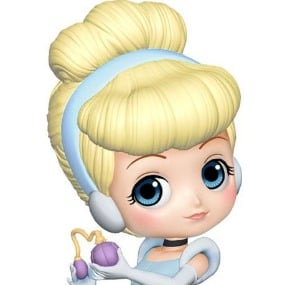 Cinderella / Aschenputtel - Disney - Q Posket Perfumagic Minifigur - Pastel Color Ver. - Banpresto