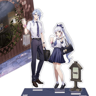 Ayaka Kamisato und Ayato Kamisato - Genshin Impact - Kiguu Series Chara Acrylic Stand / Acrylaufsteller - Profil