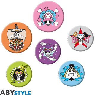 One Piece - Badge Pack (Skulls) - AbyStyle