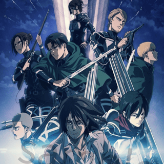 Attack on Titan The Final Season - Wallscroll B3 (Blue Color Version) - Matsumoto Shoji