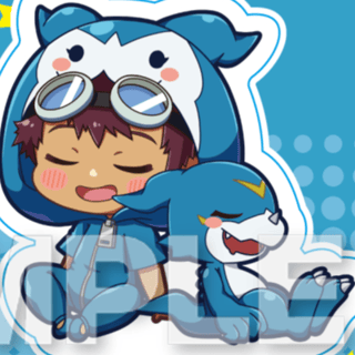 Davis / Daisuke & Veemon - Digimon Adventure 02 - Mini Character Acrylaufsteller (GyaoColle) - Y Line - Profil
