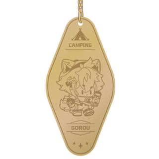 Gorou - Genshin Impact Relaxing Camp Series - Metal Keychain - miHoYo