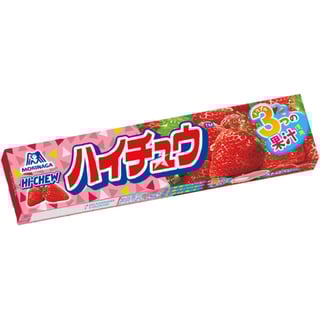 Hi-CHEW - Japanische Kaubonbons mit Erdbeer-Geschmack - 55 g - Profil