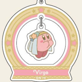 Kirby (Virgo) - Kirby's Dream Land - Acrylic Keychain (Horoscope Collection) - Bandai - Profil