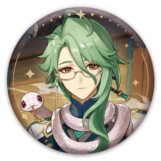 Baizhu - Genshin Impact - Button (Anecdote Series) - miHoYo