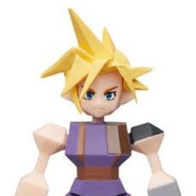 Cloud Strife - Final Fantasy VII - Polygon Figure - Square Enix  - Profil