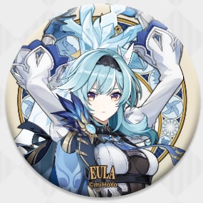 Eula - Genshin Impact - Mondstadt Series Chara Tin Plate Badge