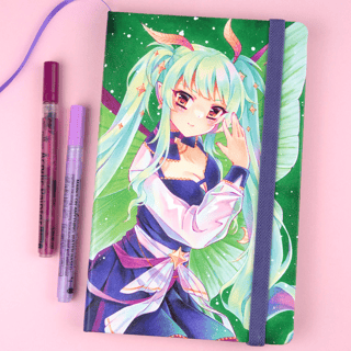  "Luna Moth" - Kunstleder Notizbuch - Chipsy Artworks