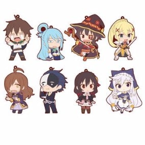 Komplettset - Konosuba 2 Niitengomu! Gummi-Anhänger (8 Anhänger) - Profil