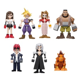 Final Fantasy VII - Polygon Figuren - Square Enix - Set (8) - Profil