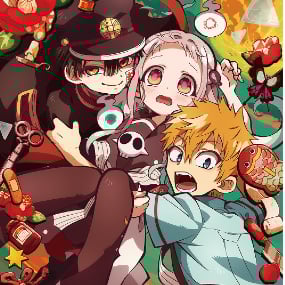 Hanako-kun, Yashiro Nene und Kou Minamoto (A) - Jibaku Shounen Hanako-kun - kleine Schreibtischunterlage / Pencil Board - CRUX - Profil