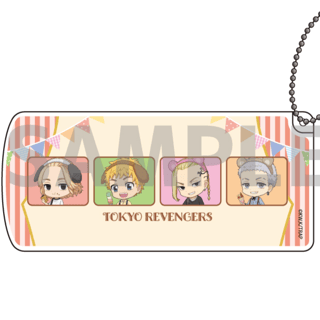 Takemichi, Mikey, Draken & Mitsuya (Photo Chara) - Tokyo Revengers - Schlüsselanhänger (Slide Type Accessory Case) - A3