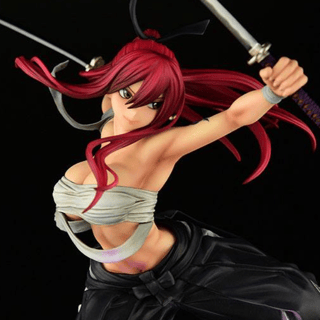 Erza Scarlet - Samurai Light Flame Manjo: Shikoku - Schwarz - Orca Toys