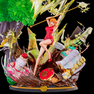 Nami - Tsume HQS Dioramax Statue - One Piece Édition Limitée - Profil