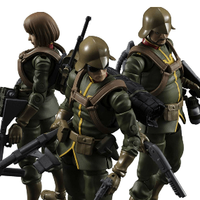 Zeon Army Soldiers - Mobile Suit Gundam - G.M.G. Action Figure - Megahouse (3-pack) - Profil