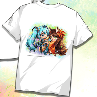 Hatsune Miku - Miku Expo 2024 - T-Shirt - Größe XXL (Hatsune Miku x Figu-Chan Chibis) - Nashi