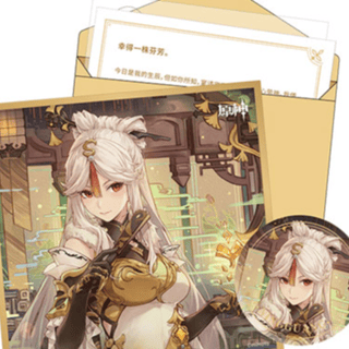 Ningguan - Birthday card Set - can badge, Shikishi, sticker and message card (Chinese) -Genshin Impact - miHoYo