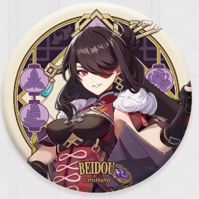 Beidou - Genshin Impact - Liyue Harbor Series Chara Can Badge
