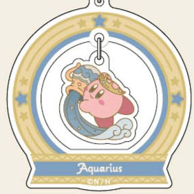 Kirby (Wassermann) - Kirby's Dream Land - Acrylanhänger (Horoscope Collection) - Bandai - Profil