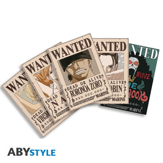 One Piece - 5 Postcards (14,8 x 10,5 cm) - Wanted Set 2 - AbyStyle