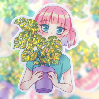 "Plant Girl" - Sticker - Chipsy Artworks - Profil