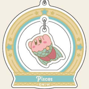 Kirby (Fische) - Kirby's Dream Land - Acrylanhänger (Horoscope Collection) - Bandai - Profil