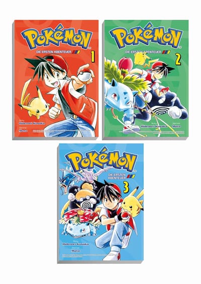 Pokémon: Manga Pack 1 - Panini - Bundle 1: red, green and blue
