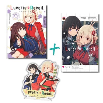 Lycoris Recoil Bundle: Manga + Light Novel + Acrylstand - Panini